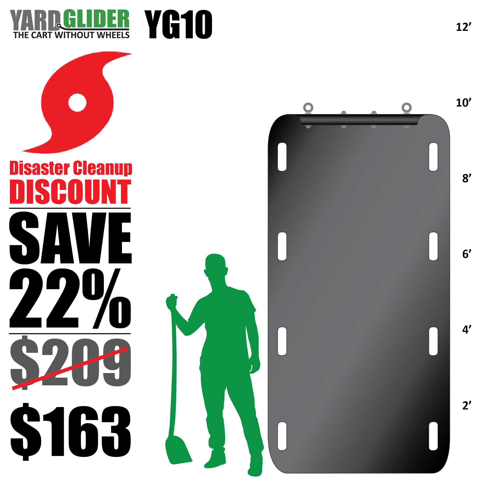 Yard Glider YG10 Disaster Cleanup Discount