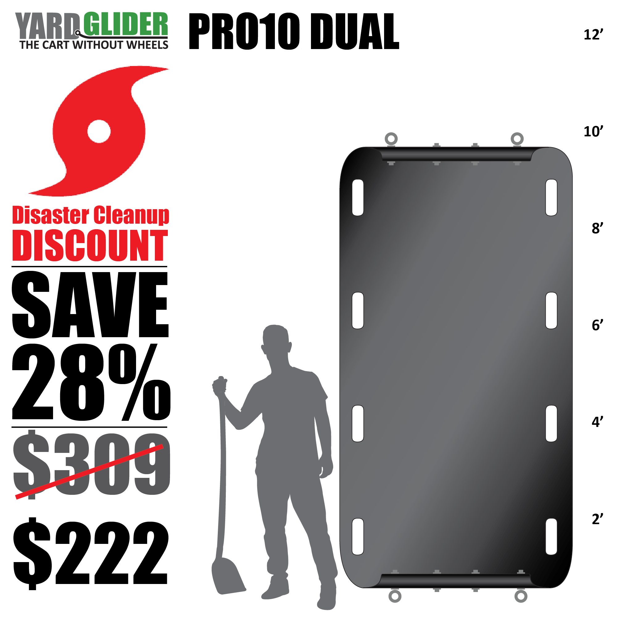 Yard Glider PRO10Dual Disaster Cleanup Discount